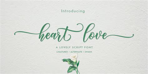 Download Heart love font | fontsme.com