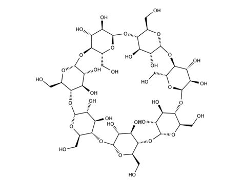 Purchase beta-Cyclodextrin [7585-39-9] online • Catalog • Molekula Group