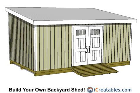 12x20 Shed Plans - Easy to Build Storage Shed Plans & Designs | Lean to shed plans, 12x20 shed ...