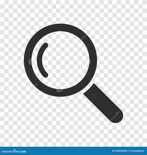 Magnifier Icon Vector Illustration Stock Vector - Illustration of optical, lens: 164356460