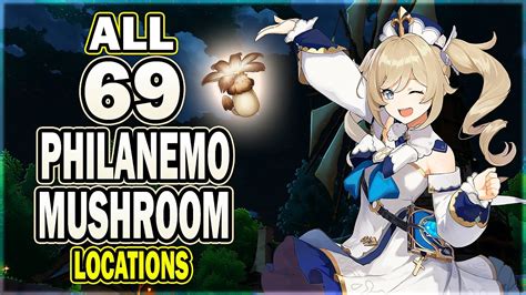 All 69 Philanemo Mushroom Locations - Efficient Farming Route | Genshin Impact - YouTube