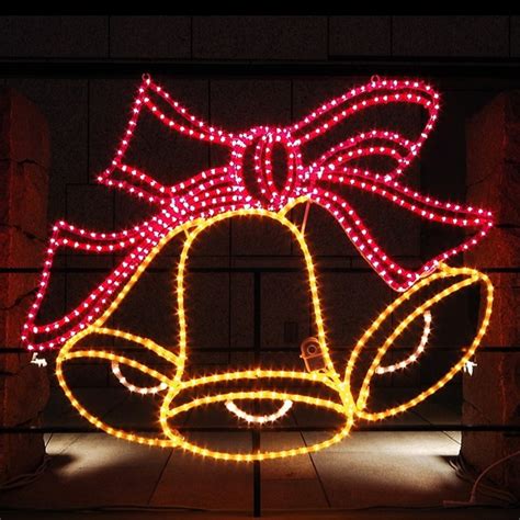 Christmas 2D LED Bell Motif Rope Lights Christmas Light for Indoor and ...