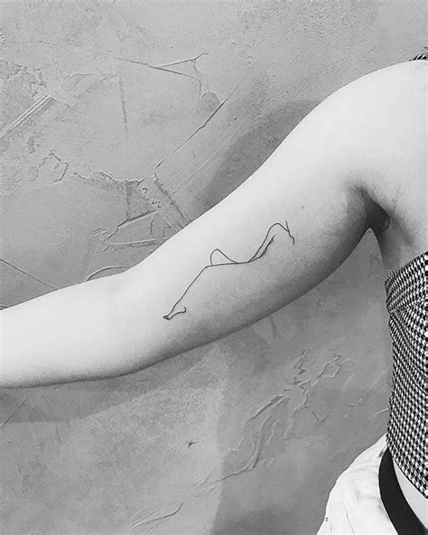 Line tattoo ideas and inspiration for minimalist women and men ...