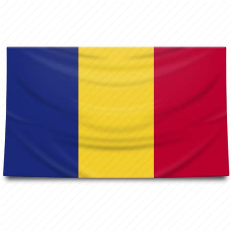 Europe, flag, romania icon