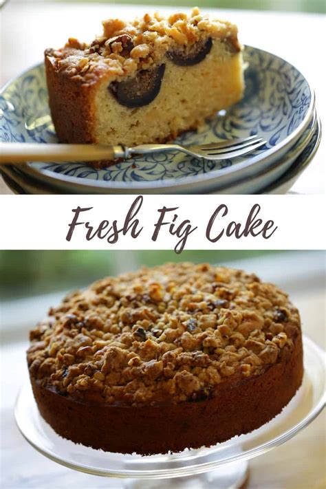 Fresh Fig Cake Recipe with Crumb Topping | Entertaining with Beth