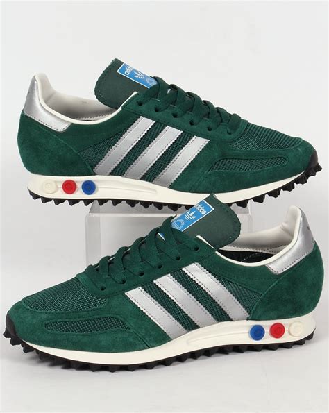 Adidas LA Trainer OG Trainers Green/Silver,shoes,original,runner,mens