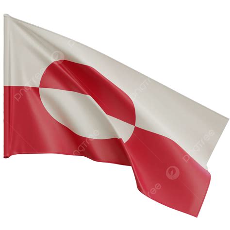 Greenland Flag Waving, Greenland Flag With Pole, Greenland Flag Waving Transparent, Greenland ...