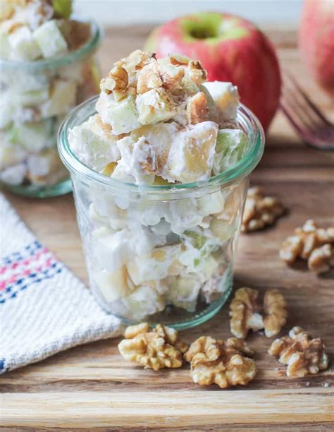 Apple Walnut Fruit Salad with Cinnamon Maple Coconut Whipped Cream ...