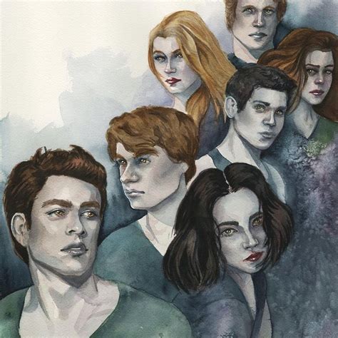 Twilight, The Cullens, Fan Art Watercolor Painting, Book Fan Art, The Twilight Saga | Twilight ...