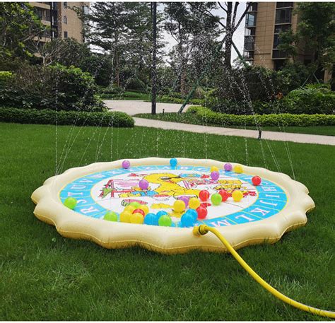 150cm Summer Swimming Air Mattress Kids Inflatable Baby Splash Water Pad Play Mat Children ...