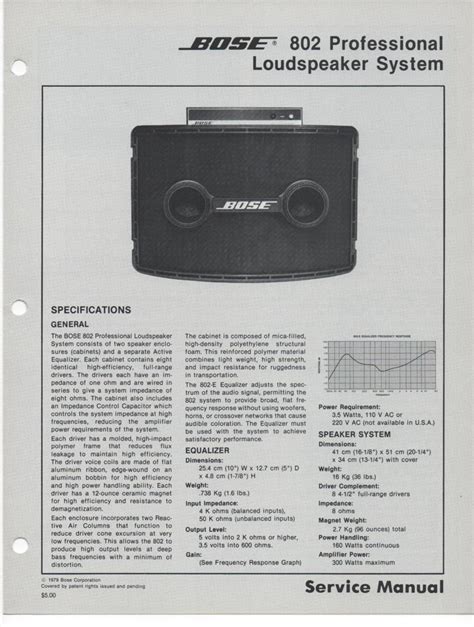 Bose 802 Series Ii Manual