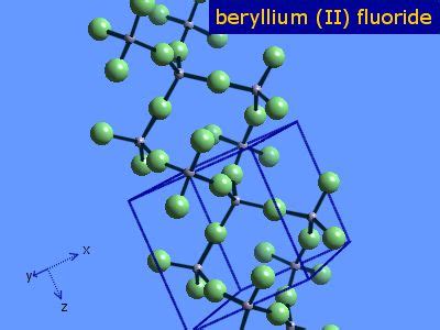 WebElements Periodic Table » Beryllium » beryllium difluoride