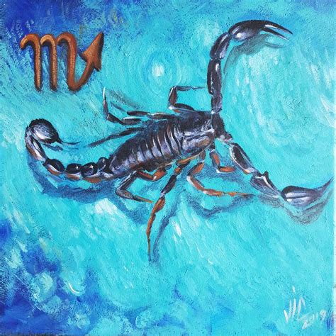 Scorpio Zodiac Sign by Vali Irina Ciobanh Painting by Vali Irina ...