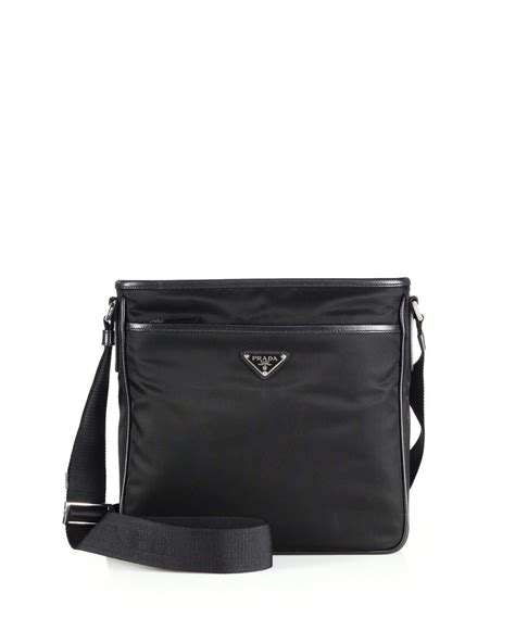 Prada Nylon Crossbody Bag in Black for Men | Lyst