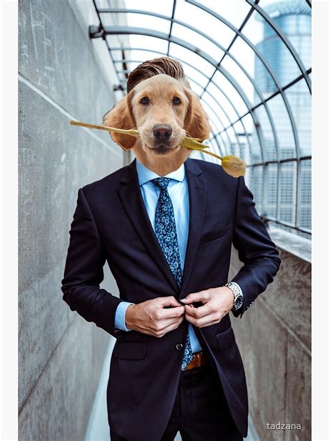 "Gentleman Dog" Poster by tadzana | Redbubble