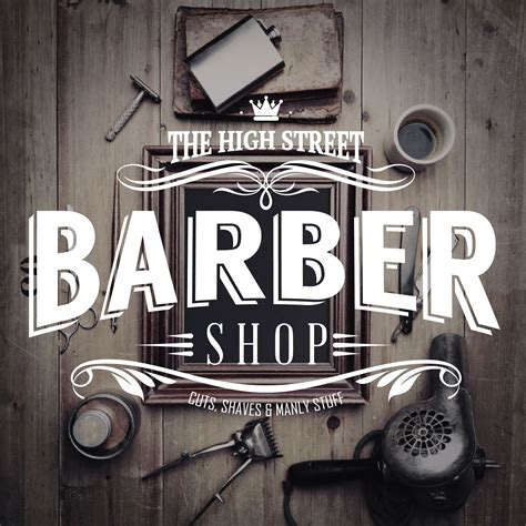 Logo design for The High Street Barber Shop | Barber shop, Barbershop ...