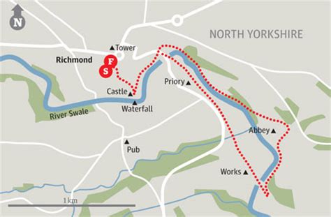 Map Of Richmond North Yorkshire - Channa Antonetta