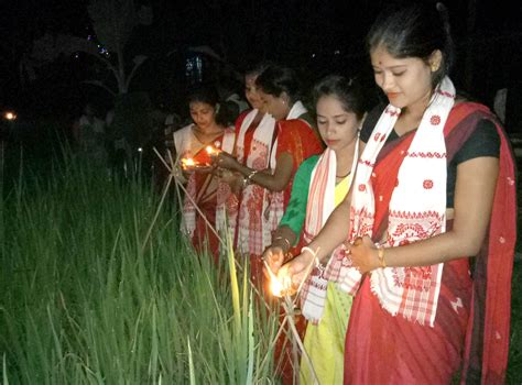 Earthen lamps illuminating Kati Bihu glory | Assam Times