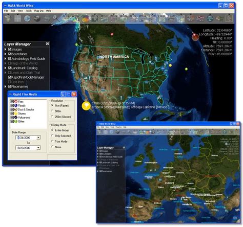 NASA World Wind screenshot and download at SnapFiles.com