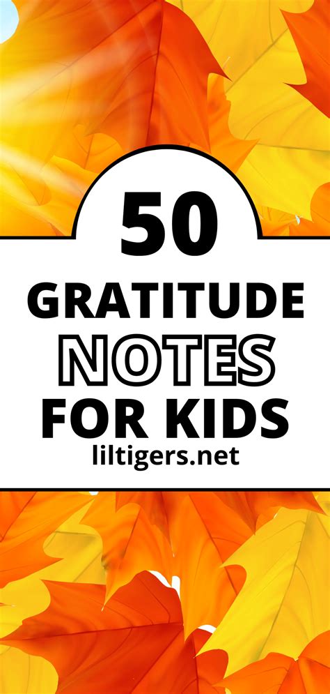 100 Gratitude Quotes for Kids - Lil Tigers