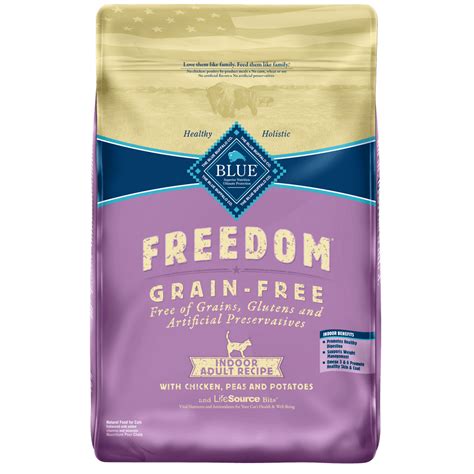 Blue Buffalo Freedom Grain Free Natural Indoor Adult Dry Cat Food, Chicken, 11-lb. - Walmart.com ...