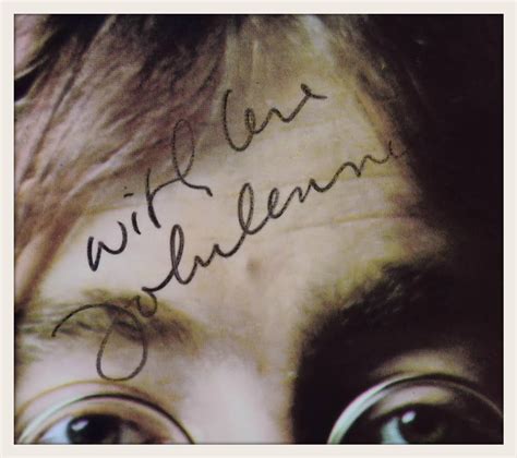 John Lennon, hand signed collectibles, rock star galleryROCK STAR gallery