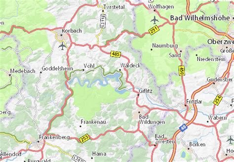 MICHELIN Edersee map - ViaMichelin