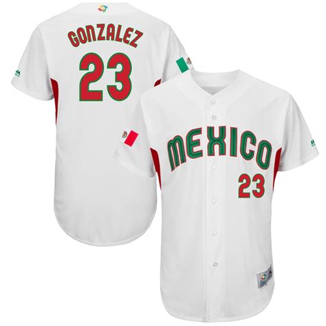 Majestic Adrian Gonzalez Mexico Baseball White 2017 World Baseball ...