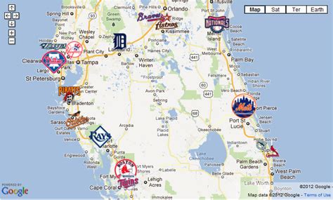 Grapefruit League Map - The Baseball Journal