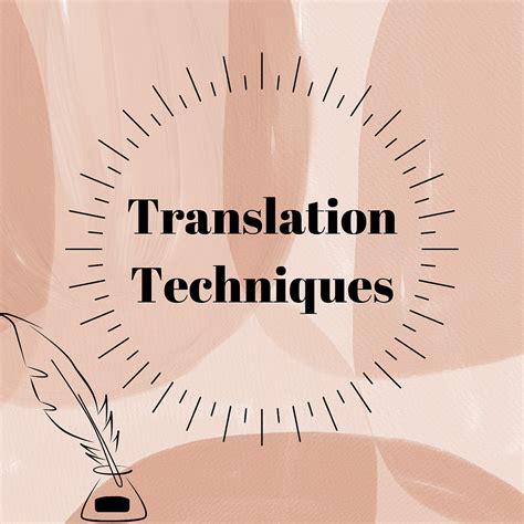 Translation Techniques