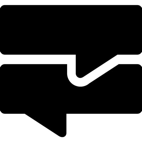 Two Speech Bubbles Vector SVG Icon - SVG Repo