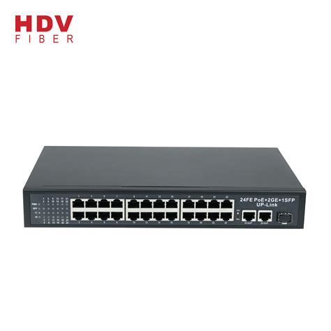 China Ethernet DC 48V 6.25A 24FE POE+2GE UP+1G SFP POE Switch 24 Port ...