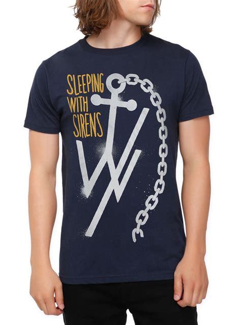 Sleeping With Sirens Anchor Logo Slim-Fit T-Shirt | Hot Topic | Shirts ...