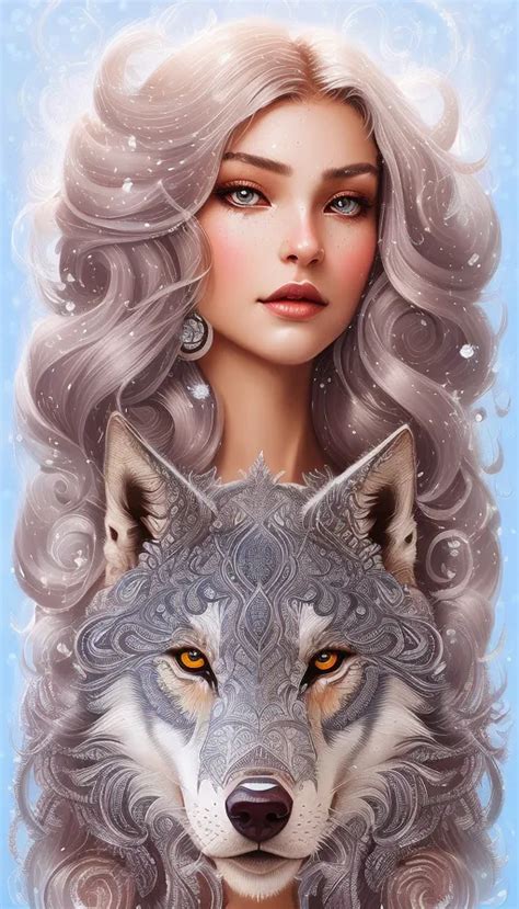 Wolf Goddess 🐺 - AI Photo Generator - starryai