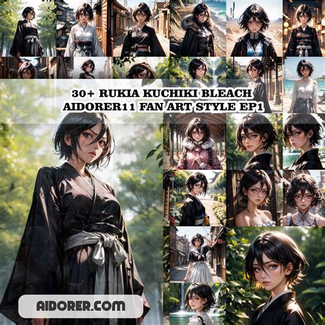 30+ RUKIA KUCHIKI BLEACH AIDORER11 FAN ART STYLE EP1 - Aidorer Digital Art Collection