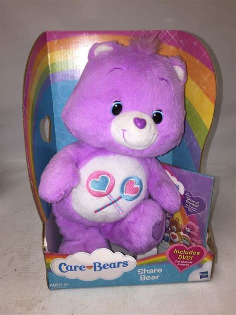 Care Bears Share Bear Plush. Brand New Share Bear (stuffed Animal) in Original package with DVD ...