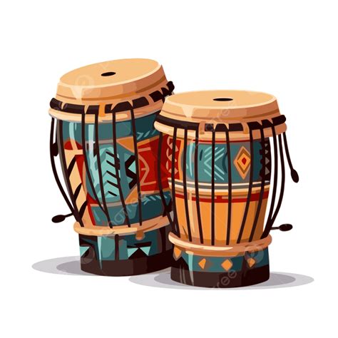 Cartoon African Drums