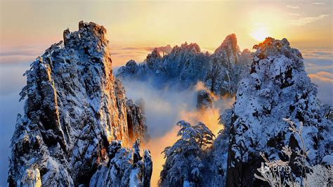 自然景观 风景名胜 安徽省黄山风景区雪景桌面壁纸壁纸自然景观壁纸图片_桌面壁纸图片_壁纸下载-元气壁纸