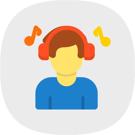 Listening Music Vector Icon Design 15801807 Vector Art at Vecteezy