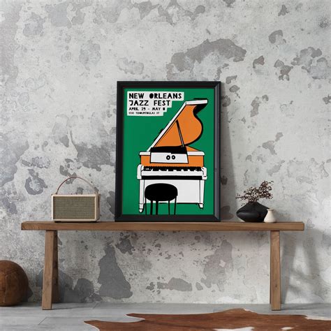 New Orleans Jazz Fest Poster Music Concert Art Print Giclee - Etsy