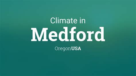 Climate & Weather Averages in Medford, Oregon, USA