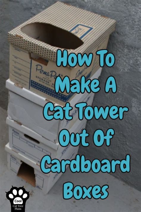 How to make a cat tower out of cardboard boxes – Artofit