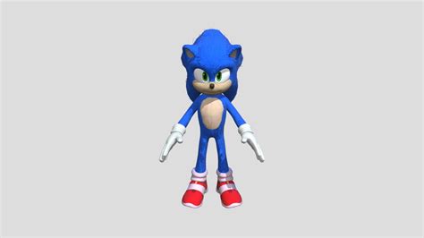 Movie Sonic - 3D model by NOT RECRAFTED STUDIOS (@notrecraftedstudios) [c47ab46] - Sketchfab