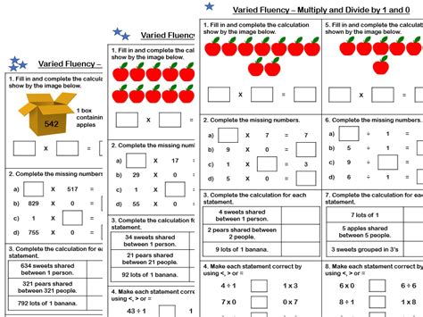 White Rose Maths - Year 4 - Block 4 - Multiply and Divide by 1 and 0 (Varied Fluency) | Teaching ...