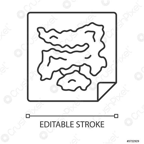 Game map linear icon Virtual video, computer strategic game worldmap - stock vector 3722929 ...