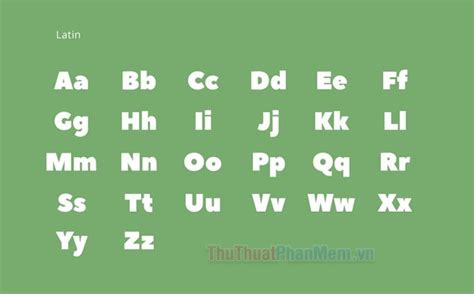 Tổng hợp font sans serif đẹp nhất hiện nay