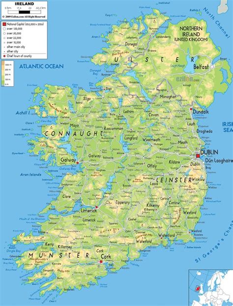 Cartes d'Irlande à télécharger • Guide Irlande.com | Road trip irlande ...