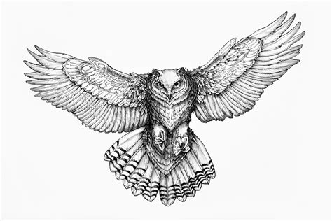 Coruja em ttraço Flying Owl Tattoo, Snow Owl Tattoo, Birds Tattoo, Wolf Tattoos, Animal Tattoos ...