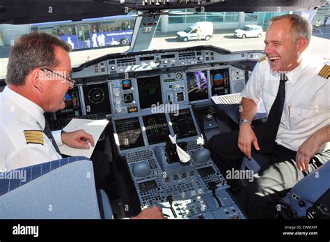 Emirates A380 Cockpit