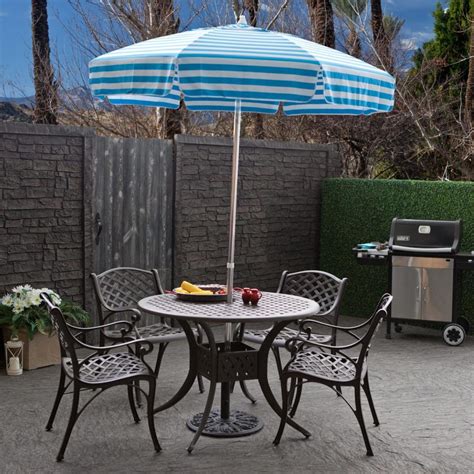 Bistro Patio Table With Umbrella Hole | Patio table umbrella, Patio umbrella, Patio umbrellas